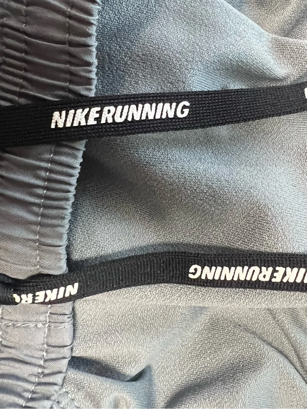 Nike Women's Athletic Dri-Fit Running Shorts in Slate Gray with Teal Trim size M